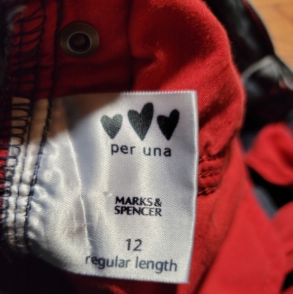 𝅺Marks & Spencer Per Una Roma Dark Blue Denim Bootcut Jeans Size 12 - Picture 12 of 13